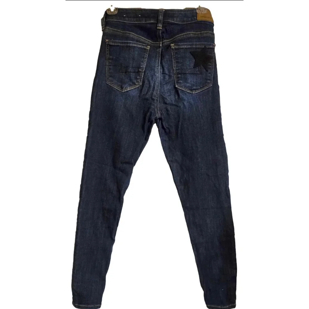 Women's American Eagle Jeans 4 Short Hi-Rise Jegging Super Super Stretch X Star - Picture 2 of 10